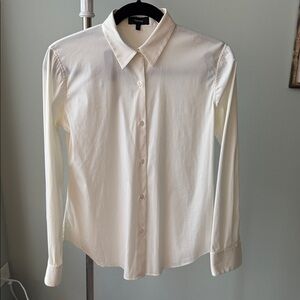 Theory Ivory Long Sleeve Shirt